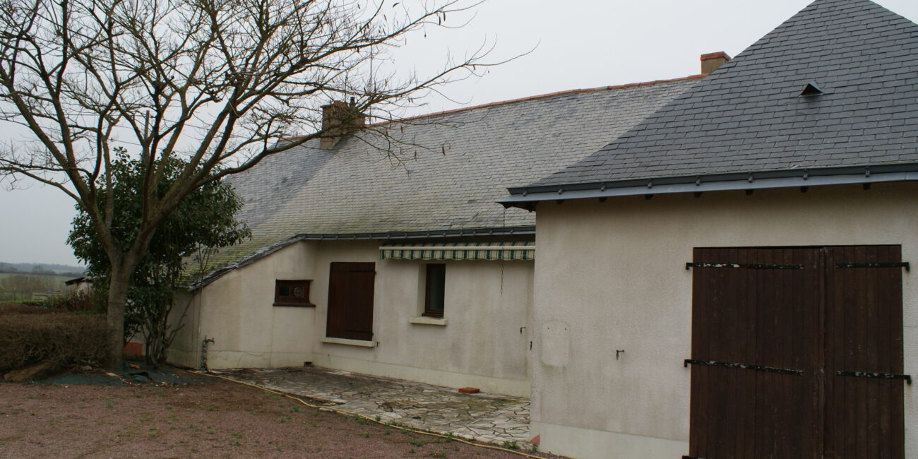 Vue extérieur côté jardin avant travaux