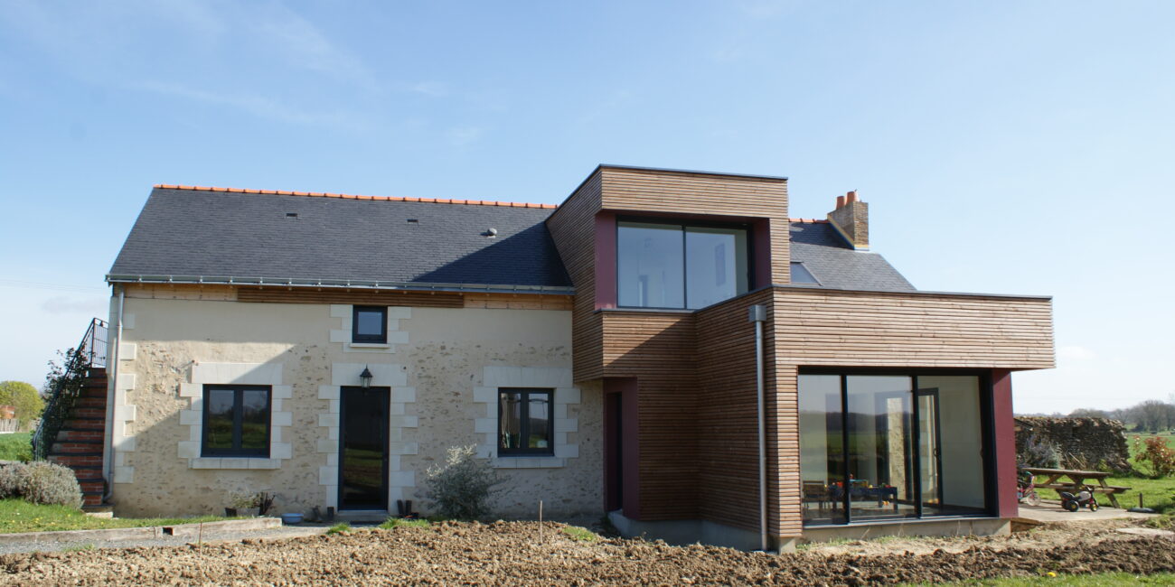 Vue extérieur façade après travaux