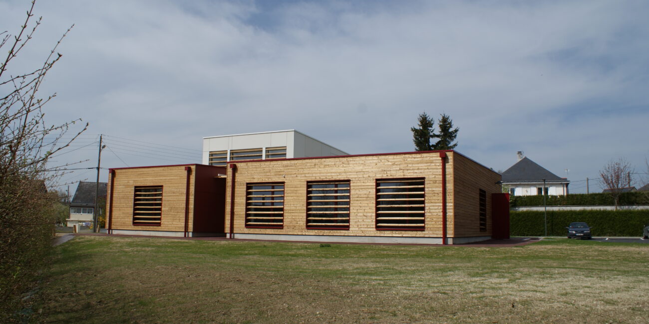 Vue extérieur de l'arrière du bâtiment