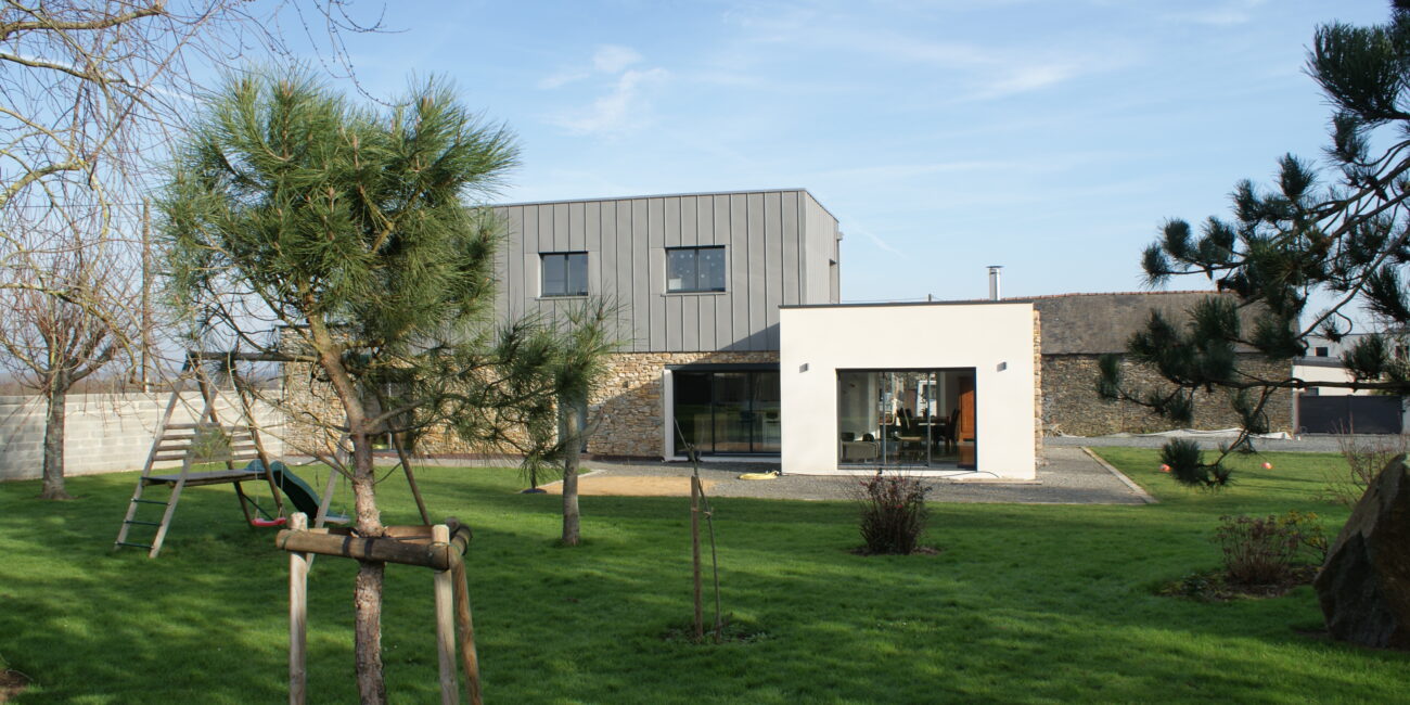 Vue côté jardin après travaux