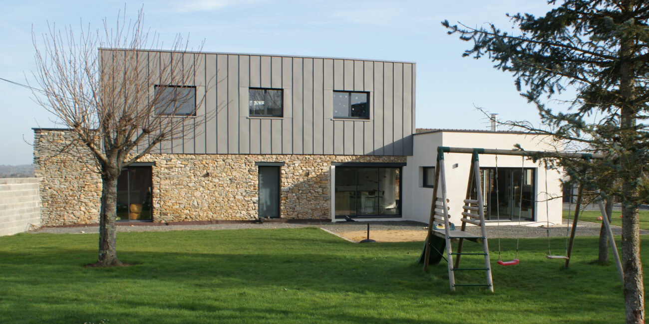 Vue extérieur côté jardin après travaux