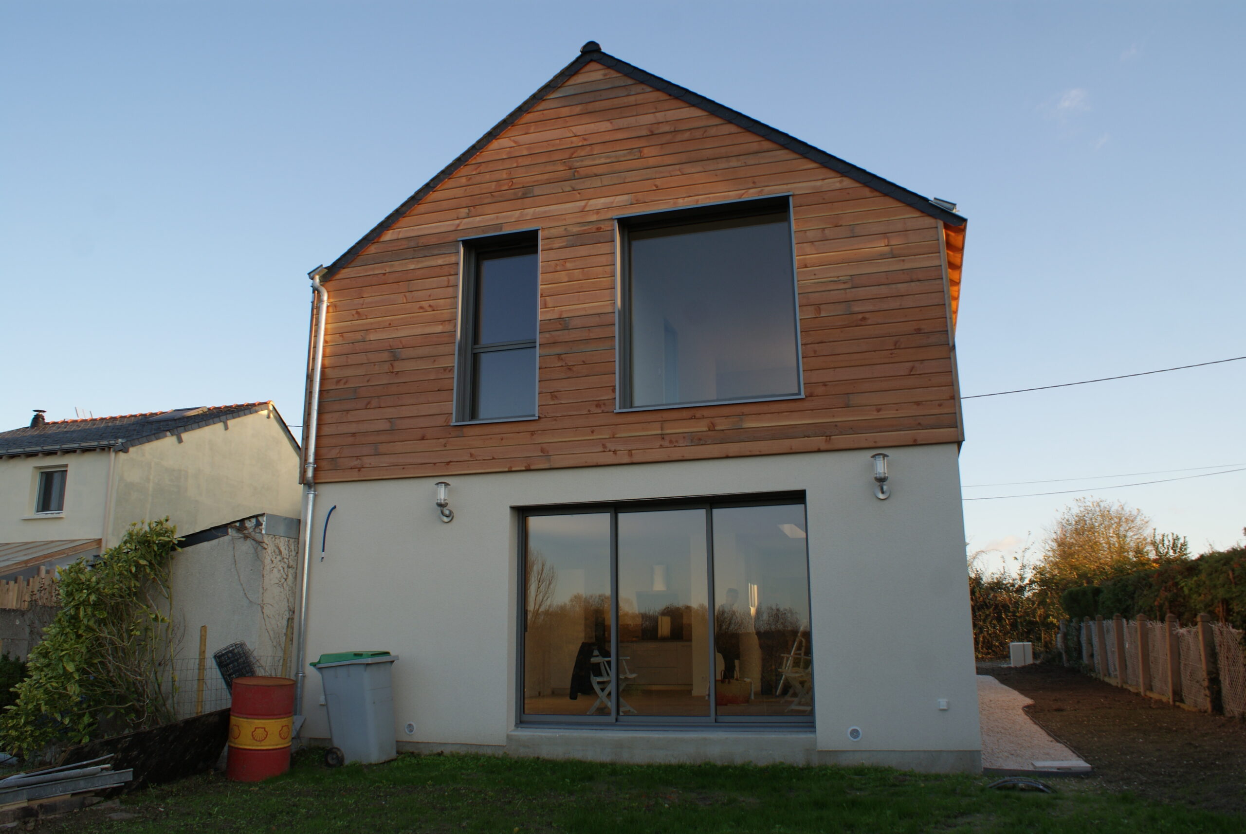 Vue extérieur du jardin après travaux