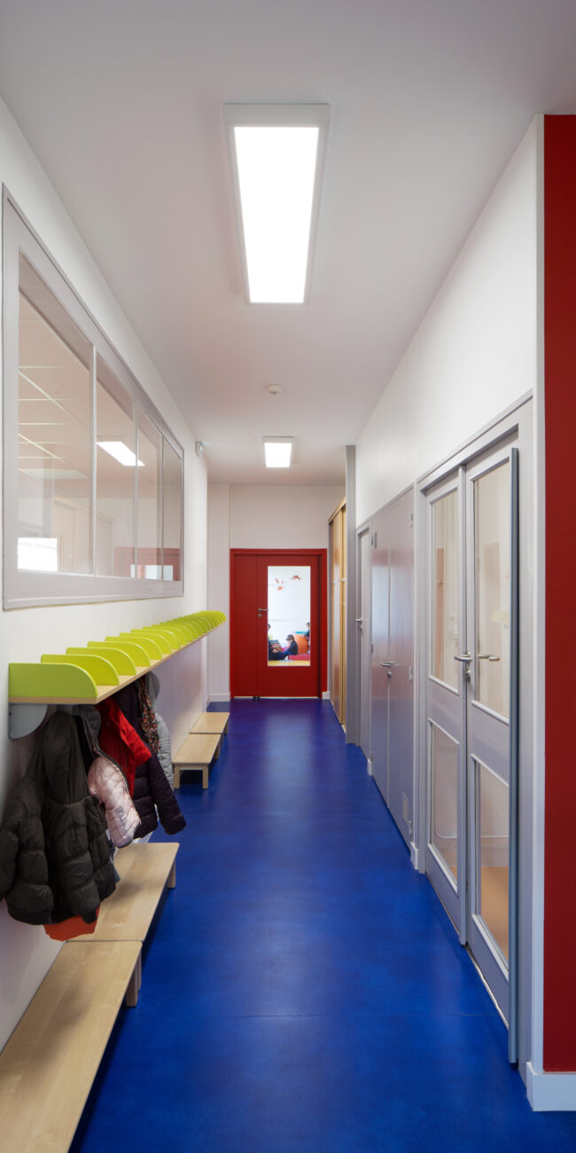 Vue intérieur couloir après travaux